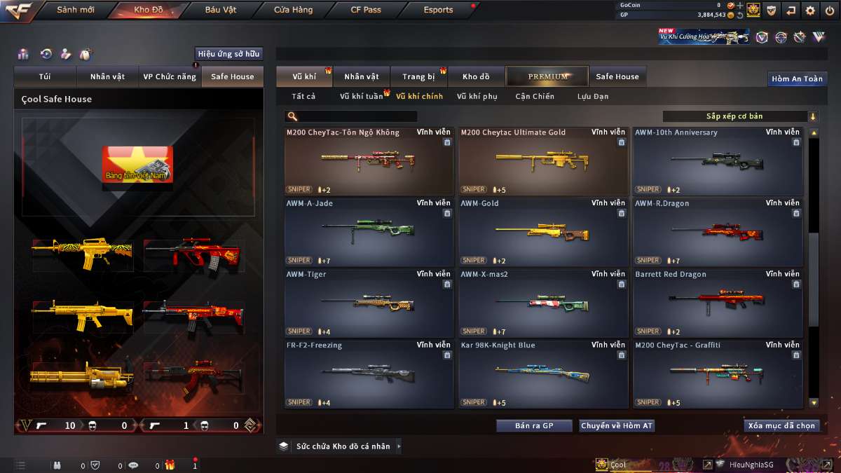 shop acc cf uy tin gia re